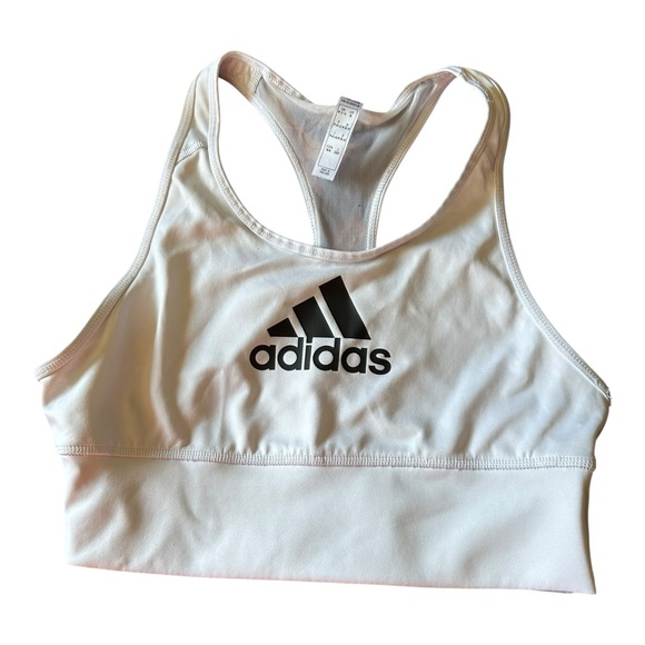 adidas Other - adidas PRIMEGREEN White Sports Bra – Women’s Medium